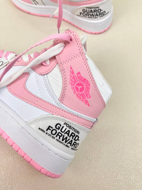 کتونی ساقدار زنانه ساقدار ایر جردن 1 امضای شیکاگو صورتی 1 NIKE AIR JORDAN کد 912