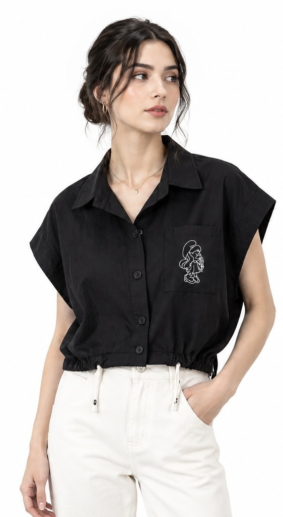 وست زنانه مدل اسمورف