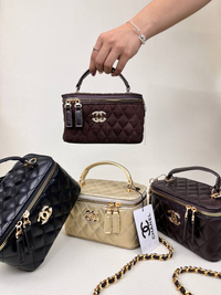 خرید  کیف زنانه باکسی دوختی آینه دار شنل  CHANEL 