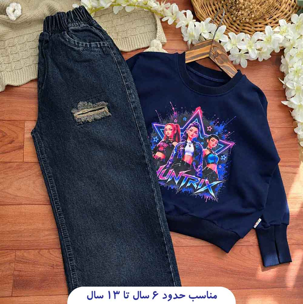 خرید بلوز دخترانه طرح کی پاپ 