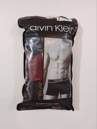 پک ۳ عددی شورت مردانه نیمپا کلوین کلین (Calvin Klein) مشکی، سفید و سرمهای