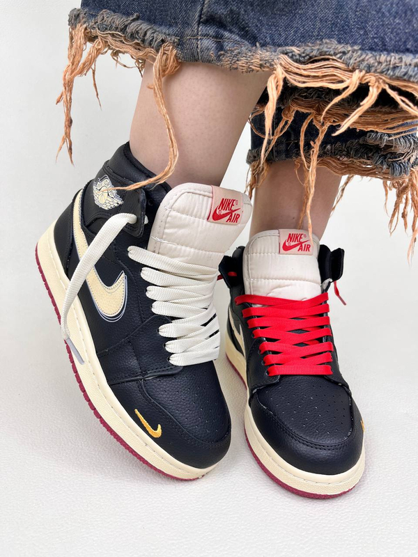 کتونی ساقدار زنانه ساقدار ایر جردن 1 NIKE AIR JORDAN 1 BICYCLE کد 912 دختر طهرونی