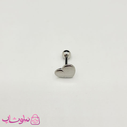 خرید پیرسینگ گوش طرح قلب توپر
