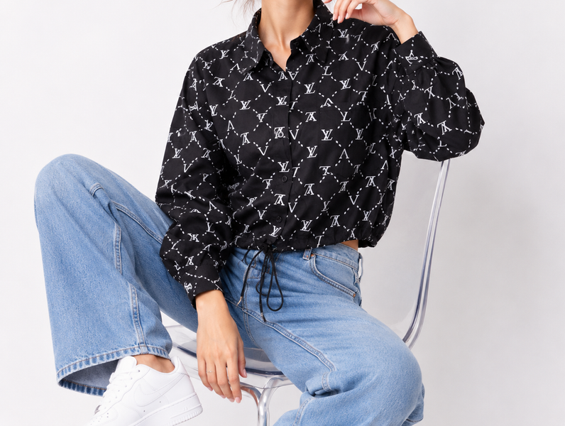 کراپ شومیز وارداتی کد 375