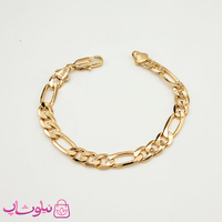 گردنبند/ دستبند زنانه ژوپینگ مدل فیگارو طلایی رنگ (ترند جدید اینستاگرام)