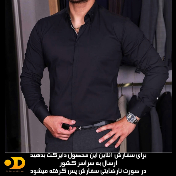پیراهن مشکی اسپرت،شیک و جدید 2026 کد 9744578