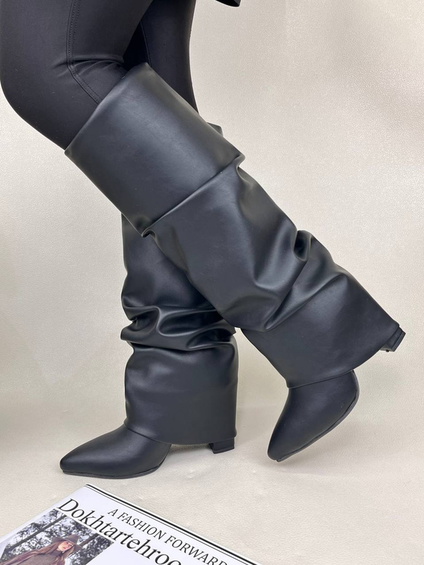 بوت زنانه پاشنه دار کاوری چروک ژیوانشی GIVENCHY کد 1748 دختر طهرونی