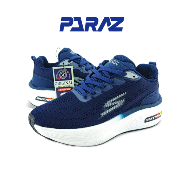 خرید کفش اسپرت و رانینگ زنانه و پسرانه تمام وارداتی برند اسکچرز Skechers مدل مایا سرمه‌ای 