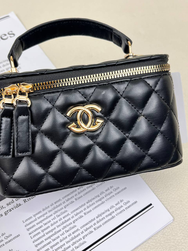 کیف زنانه باکسی دوختی آینه دار شنل  CHANEL کد 1670