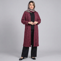 مانتو زنانه موهر بیسکویتی پاییزی کد 85