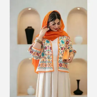 خرید ست کت و دامن لینن فری سایز تا 48 تکرنگ 
