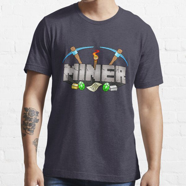 خرید تیشرت طرح Minecraft Miner ماینکرافت