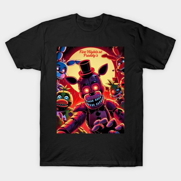 خرید تیشرت با طرح Five nights at freddy فناف 