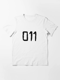 خرید  تی شرت Stranger Things طرح 011 - Eleven Tattoo Design Essential 