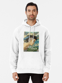 خرید  هودی زنانه  پسرک و مرغ ماهی خوار طرح Heron Poster 