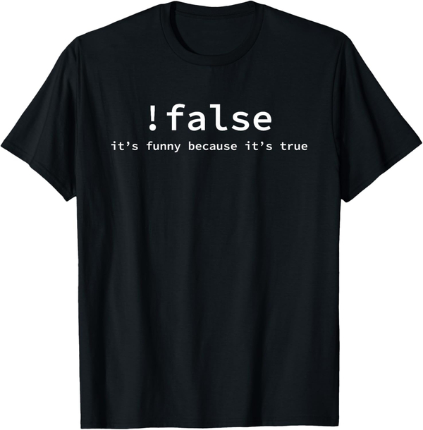 خرید تیشرت برنامه نویسی funny false programming 