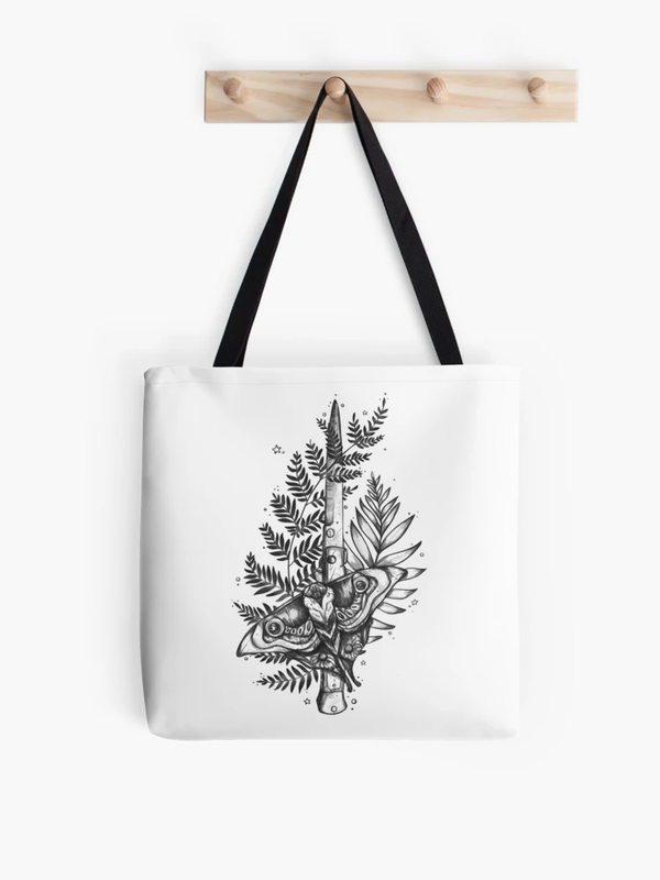 خرید توت بگ طرح Ellie Tattoo and Knife - Black Version 