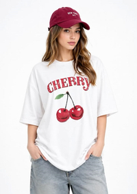 خرید تیشرت طرح cherry 