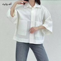 خرید  شومیز باکسی دوجیب مدل دلبهار 