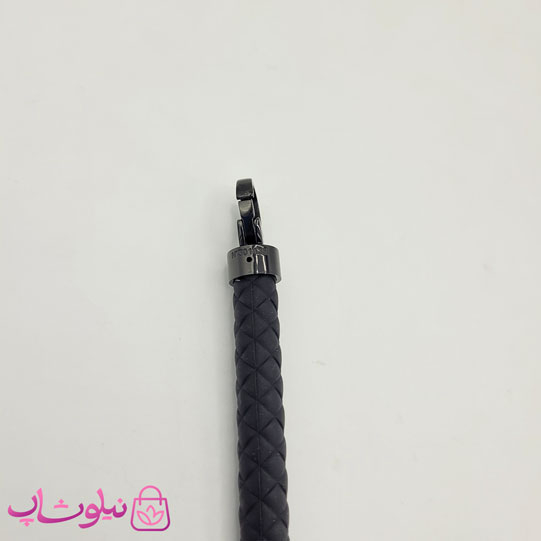 دستبند امگا رابر مشکی قفل مشکی مردانه زنانه کیفیت مستر کد 1400