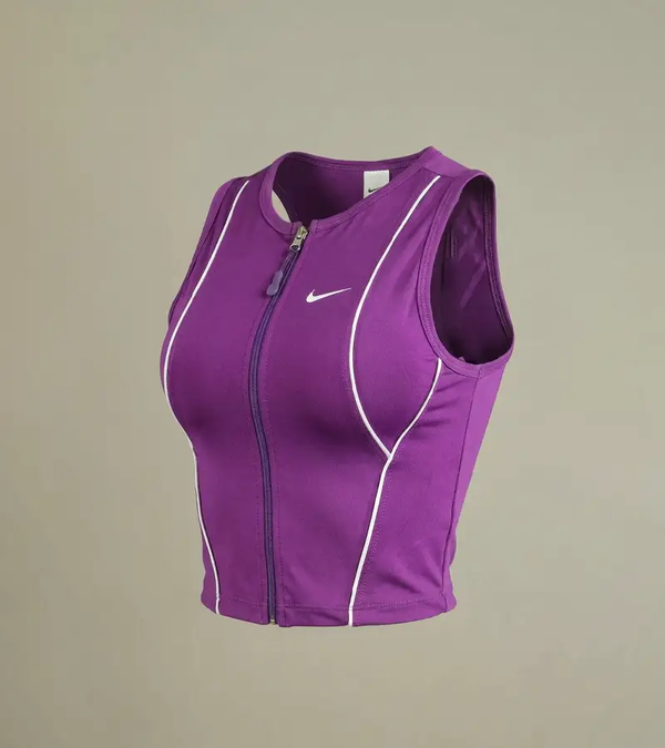 کراپ ورزشی زنانه مغزی دار Zip Up 