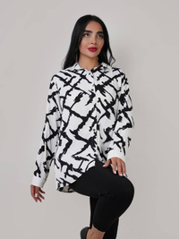 شومیز مجلسی زنانه الیزه طرح دار