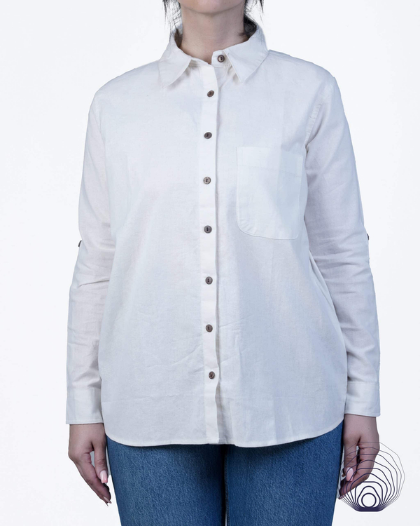 خرید شومیز زنانه سفید H&M 