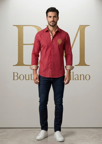 خرید پیراهن GUCCI مدل slimfit رنگ قرمز 