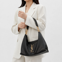 خرید کیف دوشی چرم YSL مدل ترند با بند زنجیری