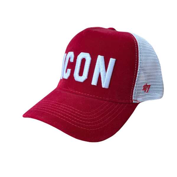 کلاه کپ بیسبالی قرمز مدل ICON