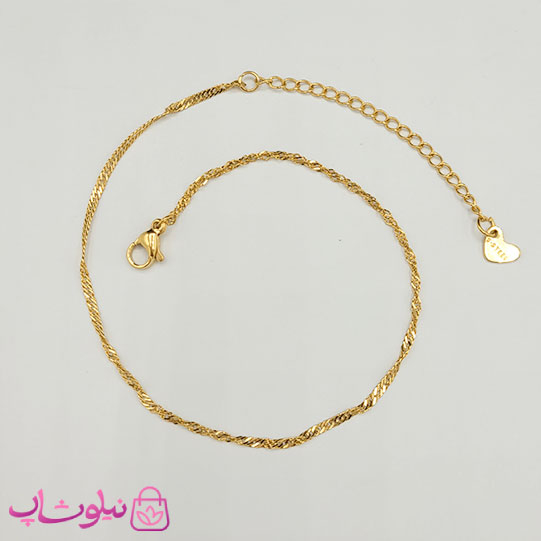 خرید  پابند زنانه مدل سنگاپوری  استیل 