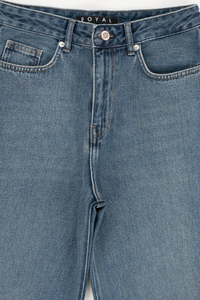 شلوار جین زنانه بگی آبی وسط جک پات ریزشی رویال جین royal jeans