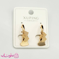 گوشواره آویزدار حلقه ای زنانه ژوپینگ مدل قلب کد 599
