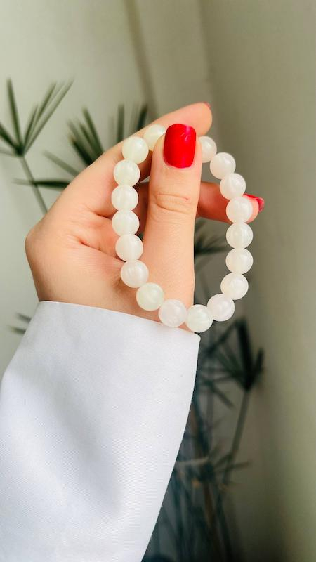 خرید دستبند دخترانه مهره ای مدل آفتاب پرست 