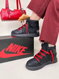 کتونی ساقدار زنانه نایکی جردن وان نیو بلک 1 NIKE AIR JORDAN کد 912 دختر طهرونی