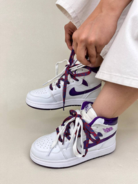 کتونی ساقدار زنانه ایر جردن 1 کرومی 1 | کتونی ساقدار زنانه ایر جردن 1 کرومی 1 NIKE AIR JORDAN کد 912 کد 628