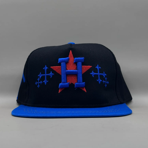 کلاه بک فیت مشکی مدل H طرح Chrome Hearts