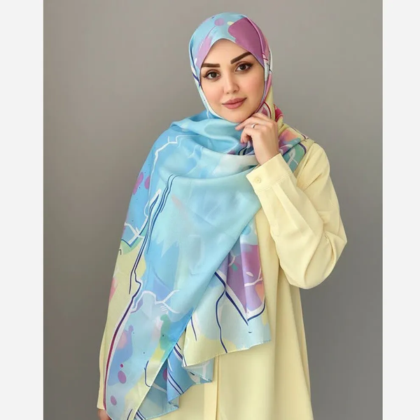 خرید شال نخ کاستوم رکسانا عرض 70 طول 2 متر 