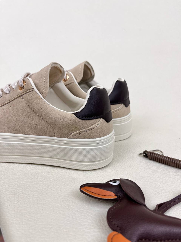ونس زنانه لژدار زارا موکا ZARA Canvas Syle Trainers کد 1561 🤎 دختر طهرونی