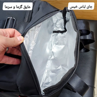 ساک ورزشی سه کاره کوله شو خارجی تفکیکی جنس پارچه دیبا وارداتی