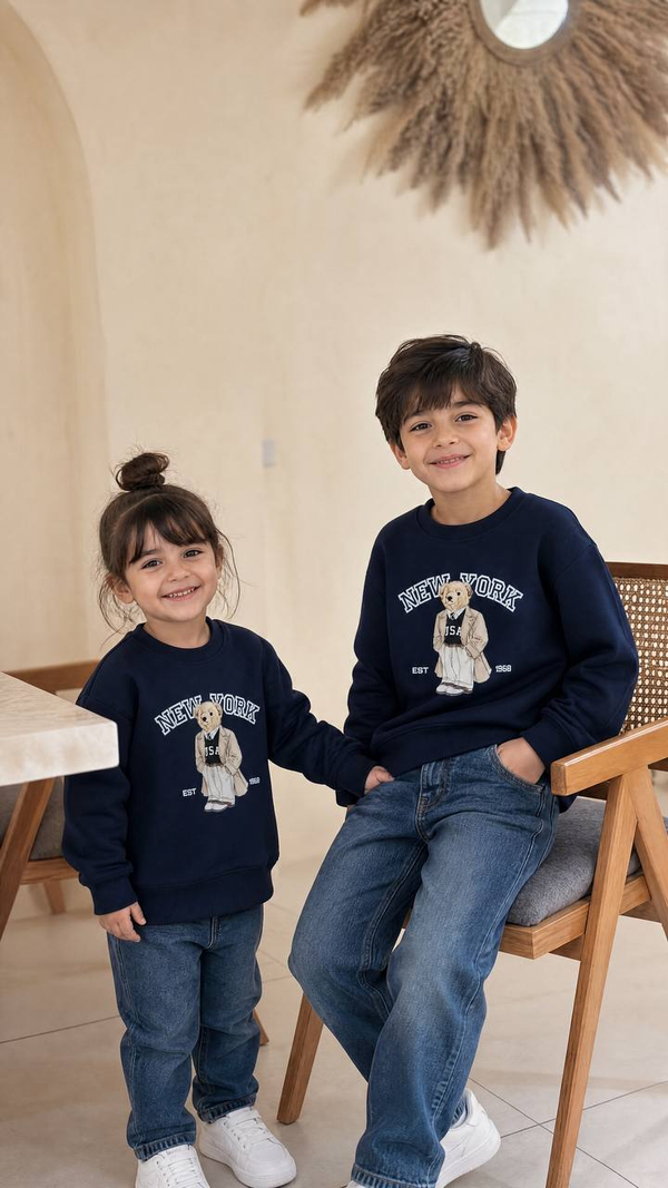بلوز دورس دخترانه پسرانه اسپرت بچگانه مناسب ۲تا۹سال طرح تدی