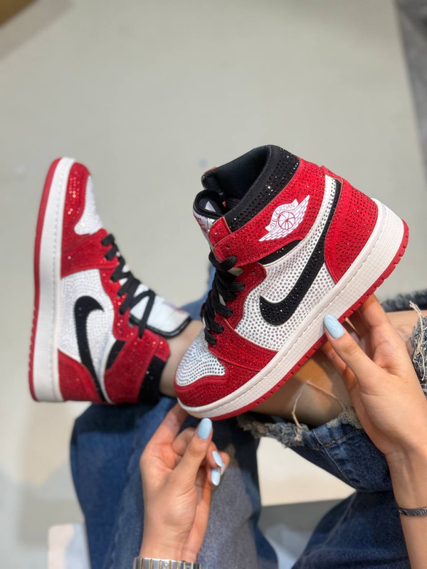 کتونی ونس ساقدار زنانه نایکی جردن 1 فول نگین nike jordan 1 کد 1264