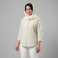 شومیز زنانه راه راه نگین دار