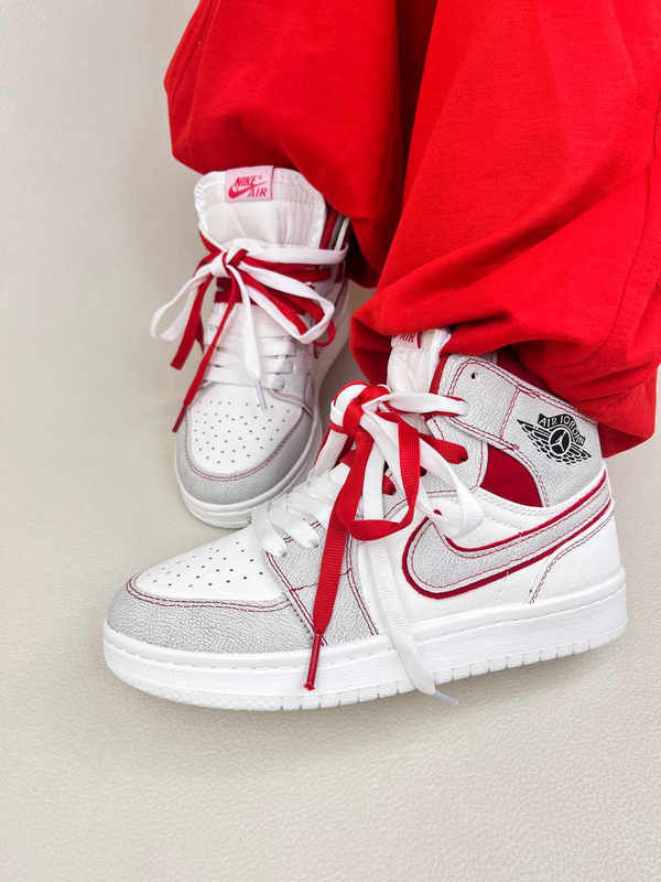 کتونی ونس ساقدار زنانه ایر جردن وان رد فانتوم jordan 1 RED fantom کد 912 دختر طرونی