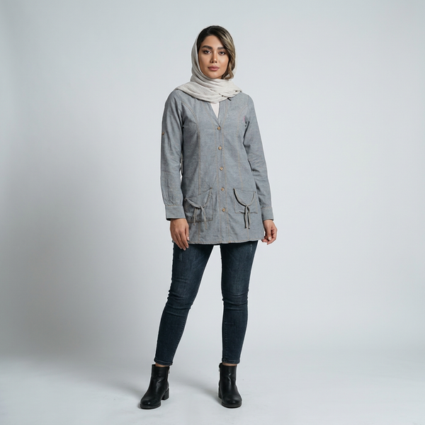 مانتو زنانه نخی ترک کد 365
