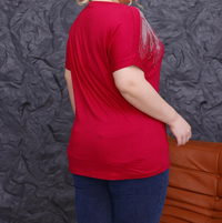 بلوز زنانه ویسکوز نگین دار طرح بال فرشته کد 55