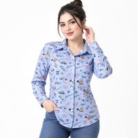 شومیز زنانه طرح دار وارداتی