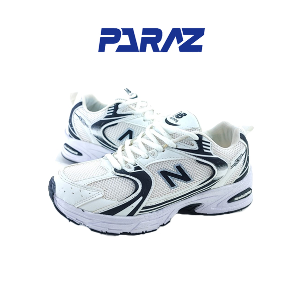 خرید کفش اسپرت زنانه و پسرانه مدل نیوبالانس 530 new balance سفید مشکی 
