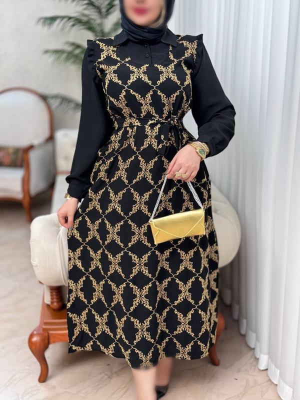 خرید  پیراهن طلاکوب پروانه 