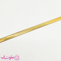 زنجیر مردانه هرینگبون مدل طلایی استیل 60 سانت 5 میل کد 220